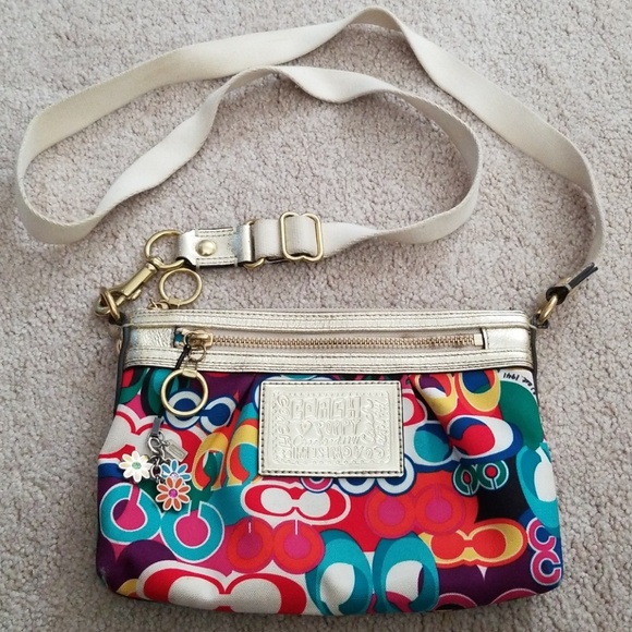 Coach Bags Coach Poppy Multicolored Crossbody Purse Poshmark